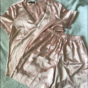 2-pieces Silk Sleepwear